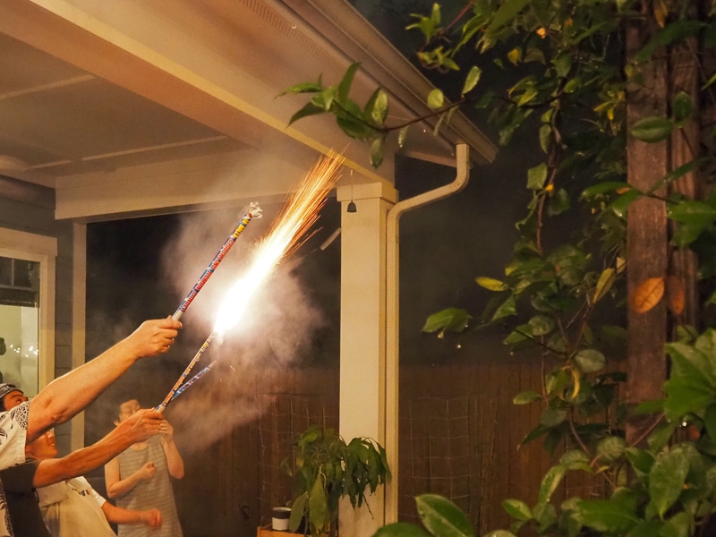 手持ち打ち上げ花火