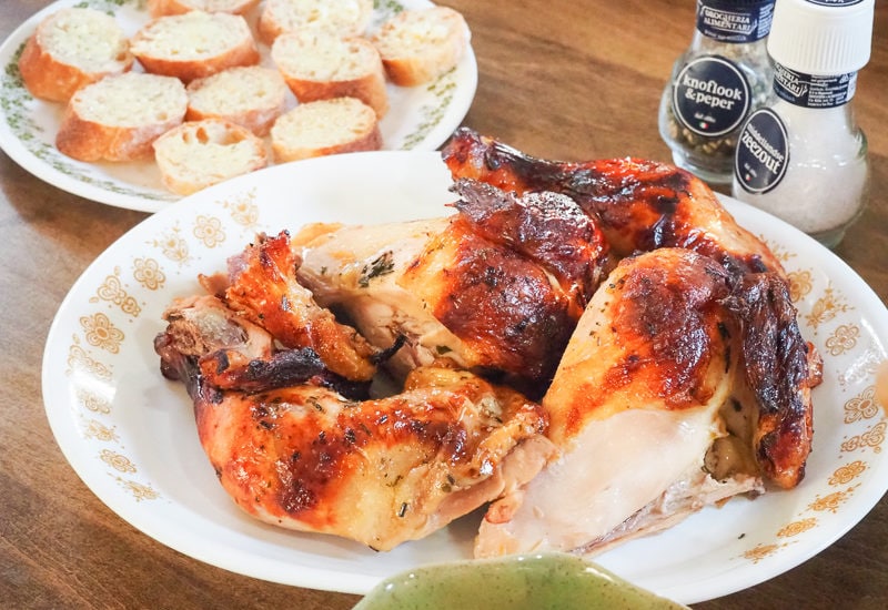 こんがり焼けた