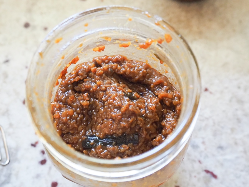 こなれてきた三升漬け