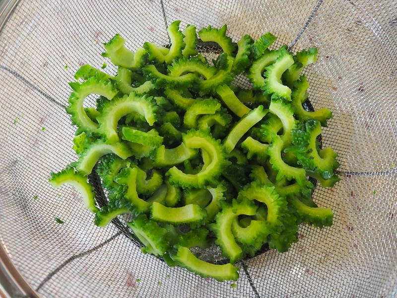 ゴーヤの苦み抜き