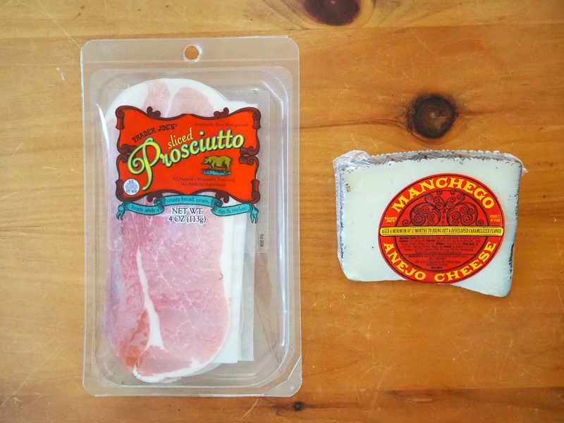 生ハムとエイジドマンチェゴ