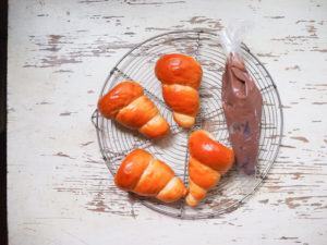 コロネパンとチョコカスタード