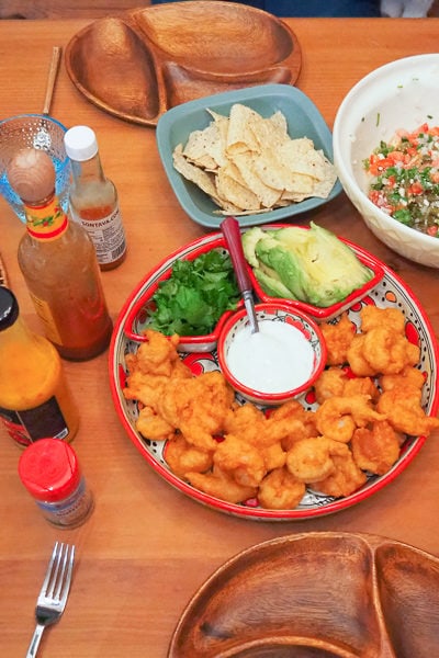 シュリンプ&カニータスタコスディナー