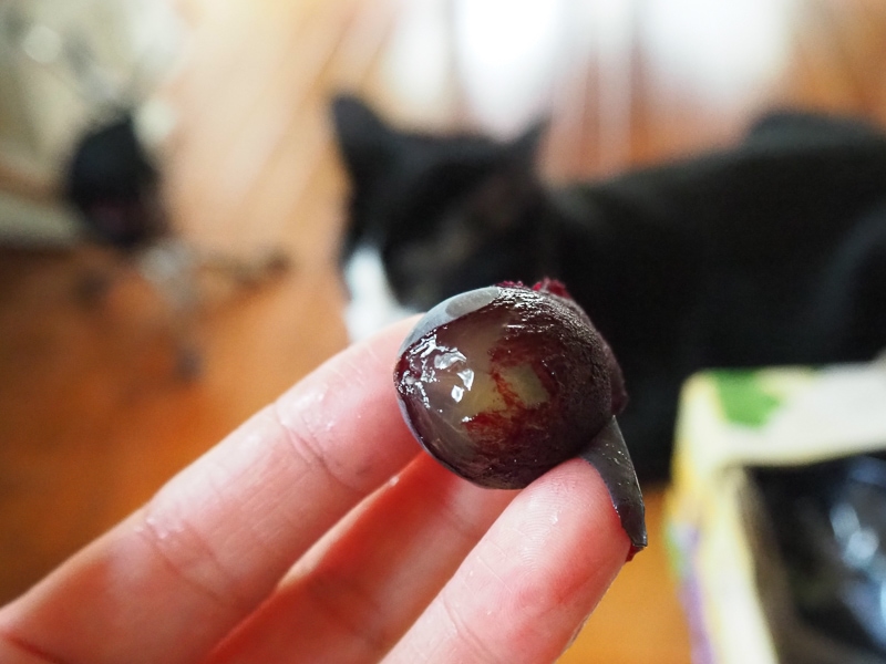 皮もきれいにむけるよ♪