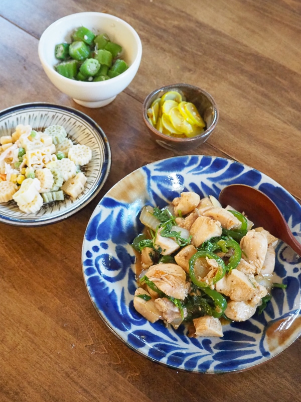 チキンとハラペーニョの中華炒め