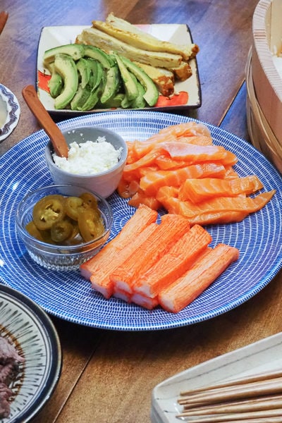 あり合わせ手巻き寿司