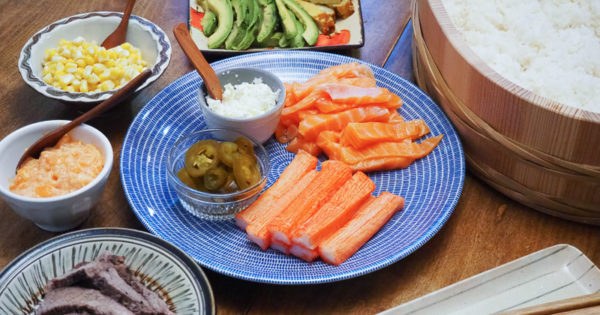 あり合わせ手巻き寿司