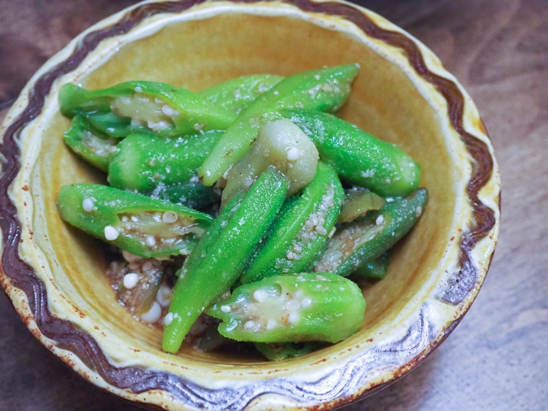オクラの胡麻和え