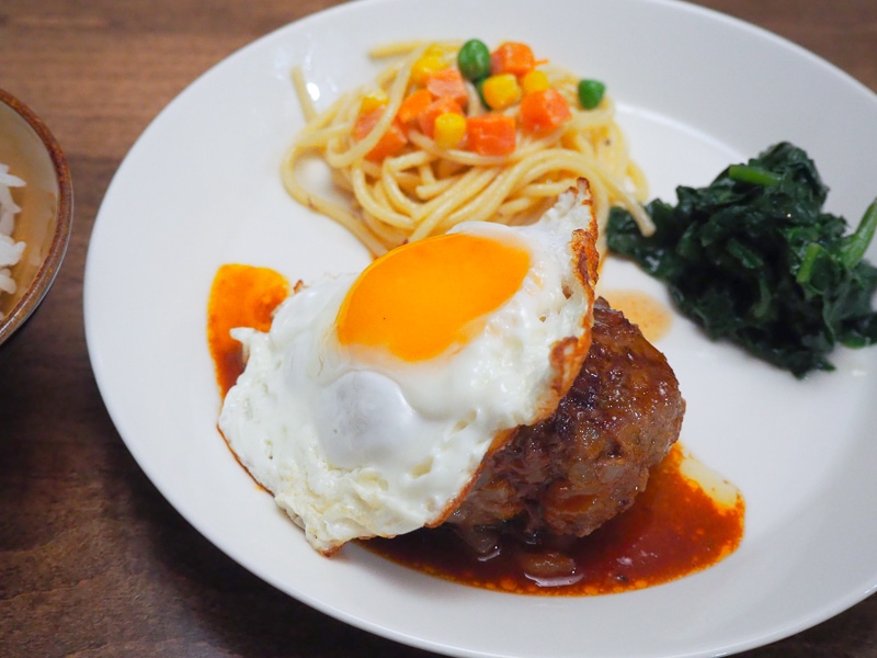 つなぎ少な目ハンバーグ