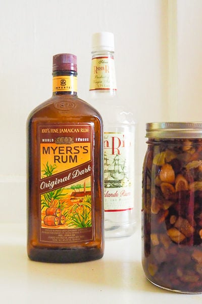 ドライフルーツのラム酒漬け
