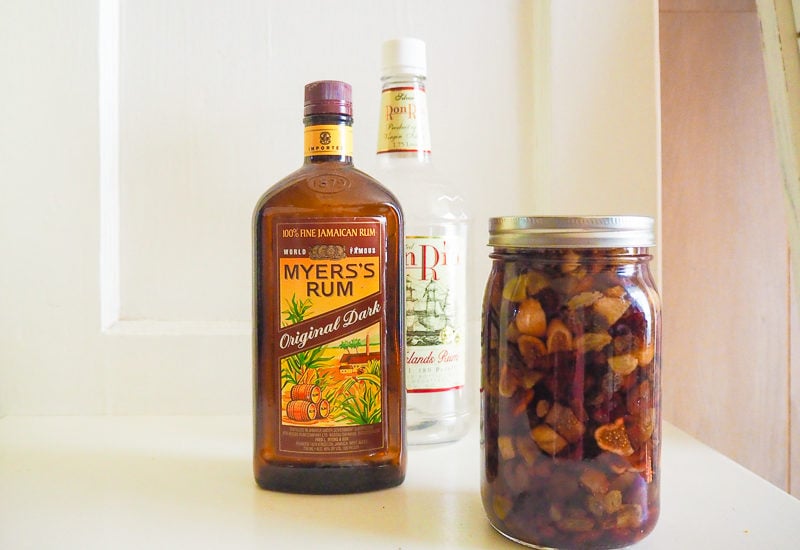 ドライフルーツのラム酒漬け