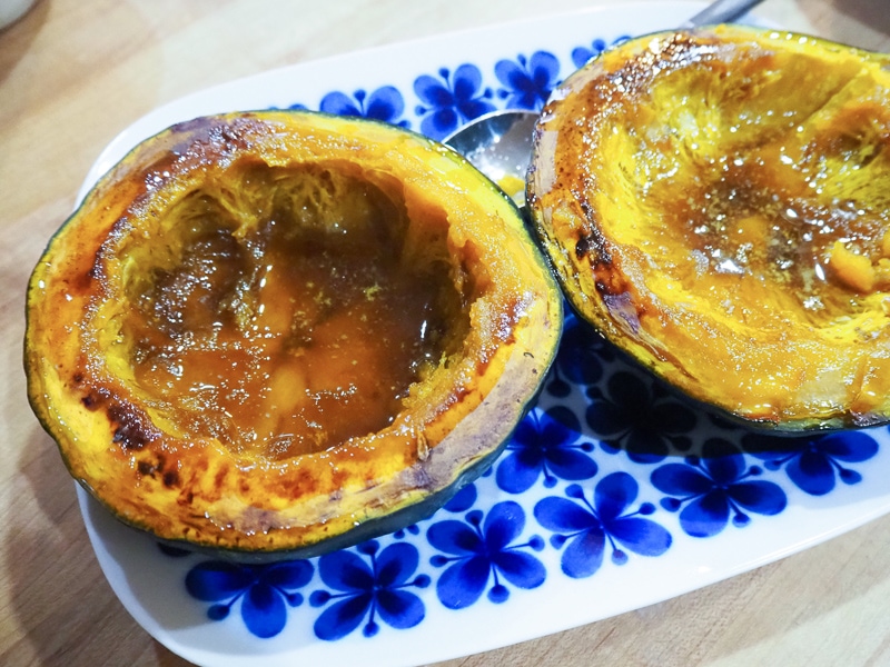 かぼちゃのブラウンシュガーバター焼き