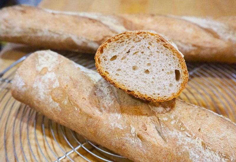 ライ麦入りバゲット3度目-クラム