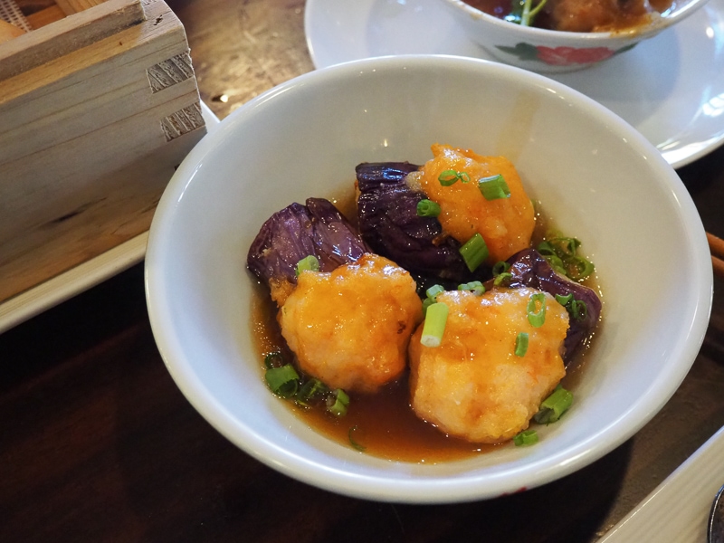 茄子の海老詰め