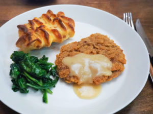 チキンフライドステーキ＆マッシュポテト