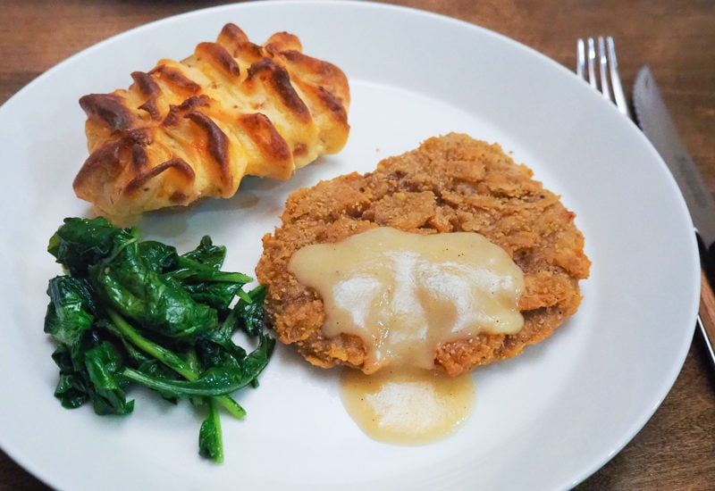 チキンフライドステーキ&マッシュポテト