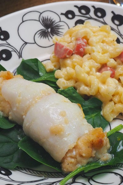 ホタテとかにのスタッフドフィッシュ