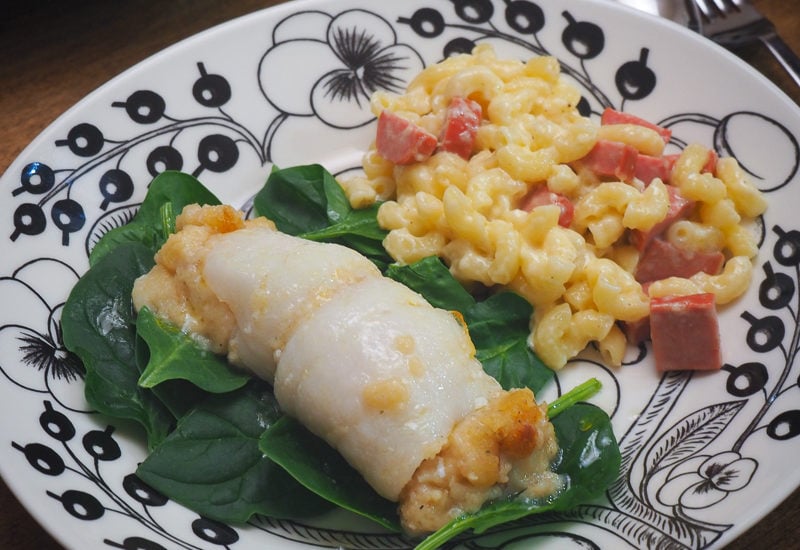 ホタテとかにのスタッフドフィッシュ