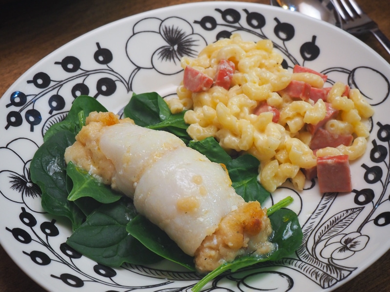 ホタテとかにのスタッフドフィッシュ