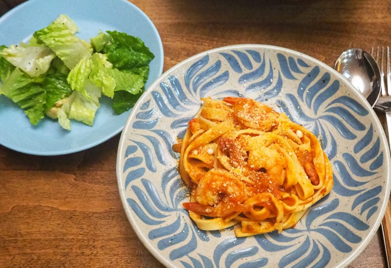 手打ちパスタで