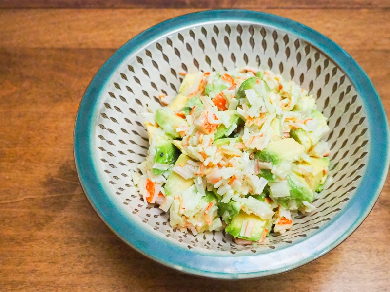 アボカドとかにかまのサラダ