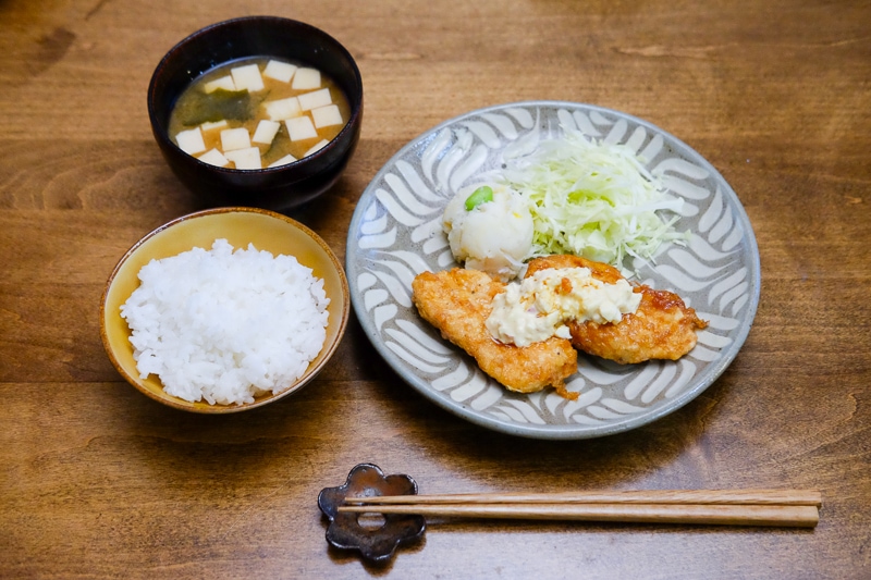 チキン南蛮定食風