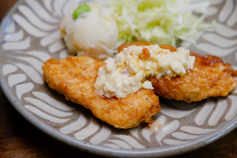 タルタルソースたっぷりで