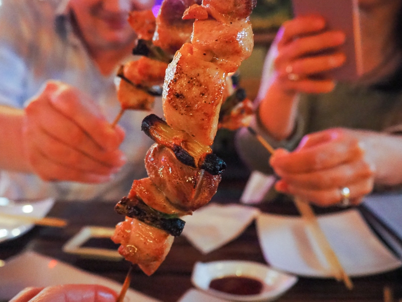 焼き鳥で乾杯！