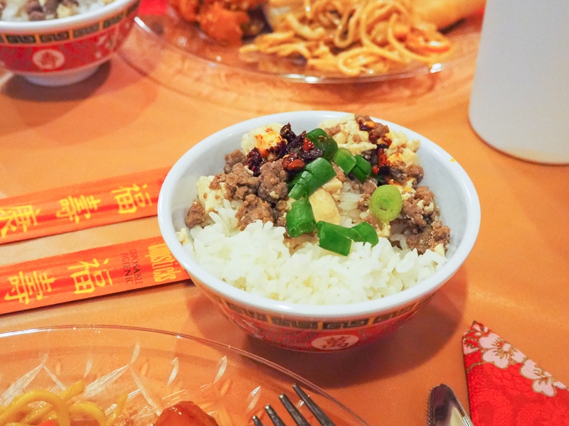 麻婆豆腐のっけ