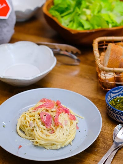 いつもと違うカルボナーラ