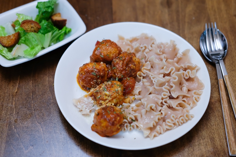 ミートボール＆おしゃれパスタ