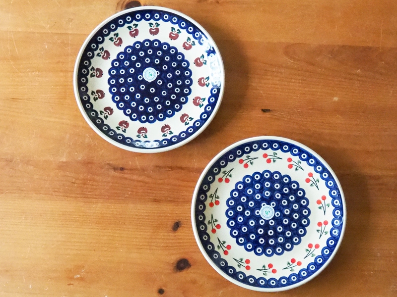 フルーツ柄のポーリッシュポタリー