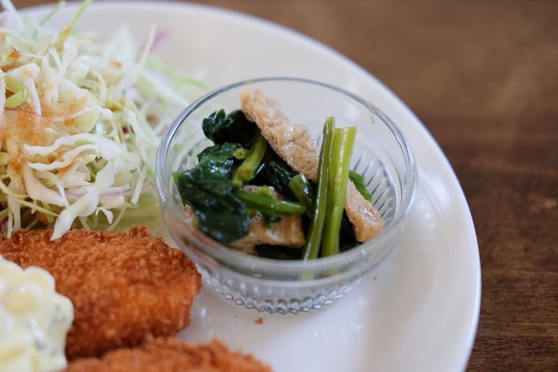 小松菜と油揚げのお浸し