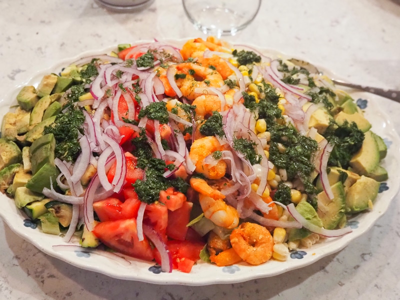 ボリューミーなサラダ