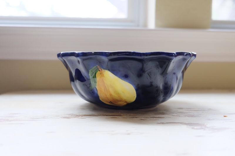 サイドにもフルーツの絵