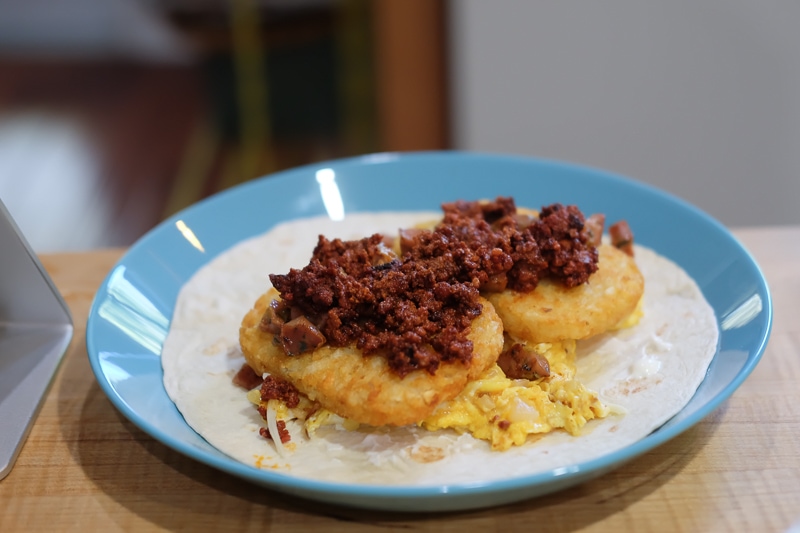 ボリュームブレックファーストタコス