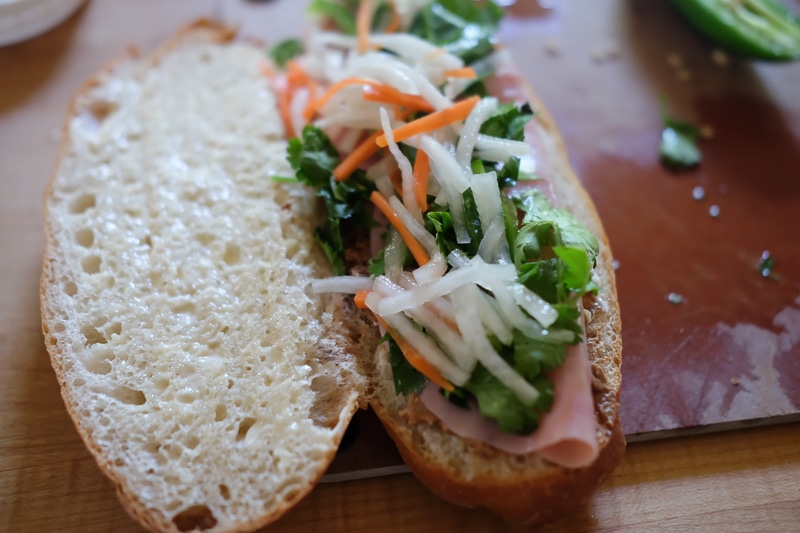 なますをのせる