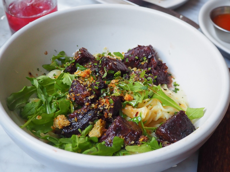 ショートリブ入りショートパスタ