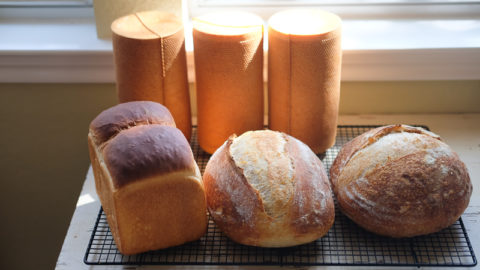 ラウンドメッシュパン、サワードウ、食パン