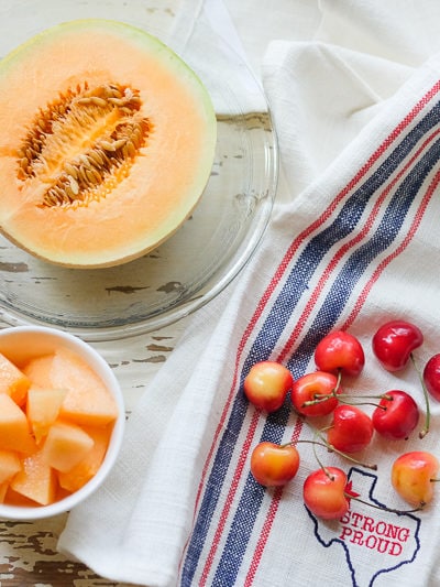 レイニアーチェリーとシュガーキッスメロン