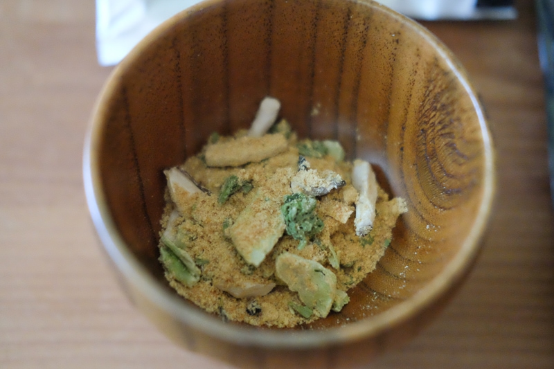 粉になってます