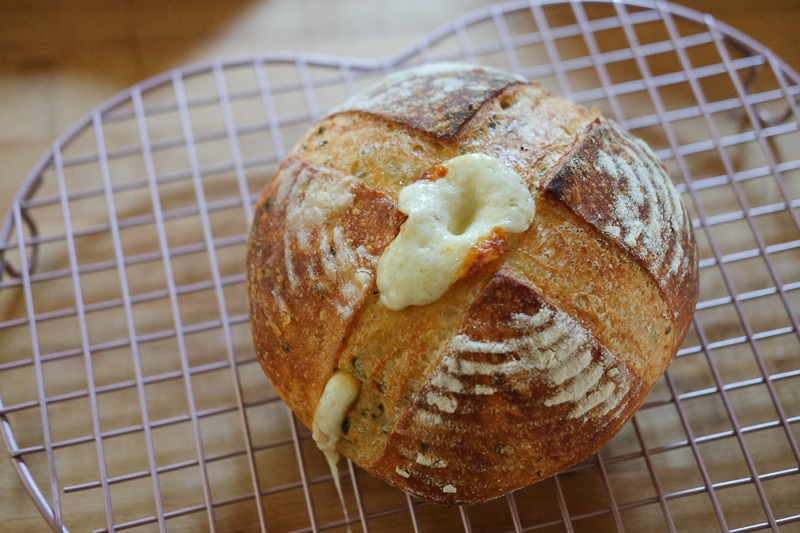 チーズが噴き出た💦