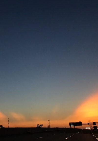 テキサスの夕焼け