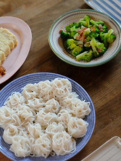 素麺の献立