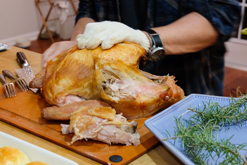 ターキー解体中