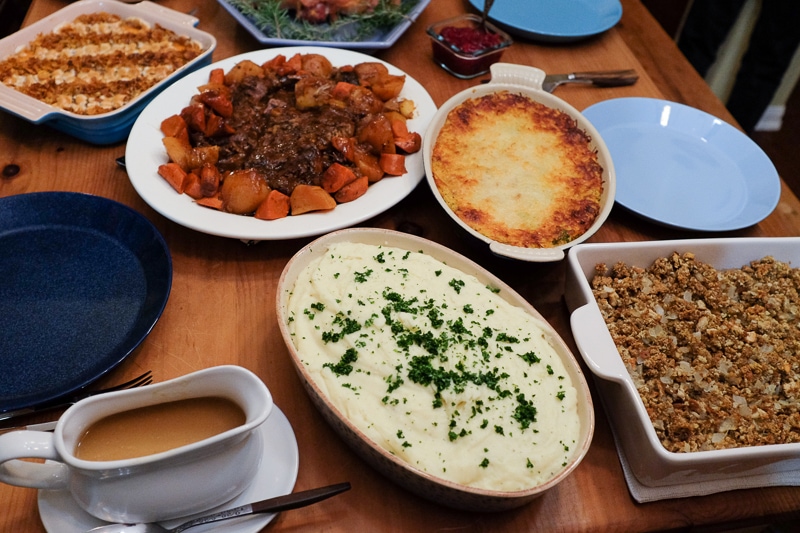 ローストビーフ、マッシュポテト