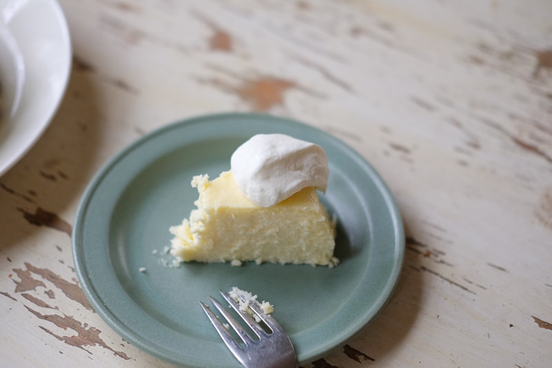 ホイップクリームをのせて