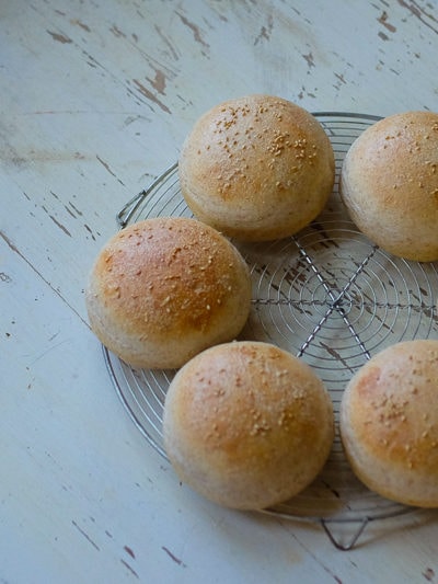 手作りハンバーガーバンズ