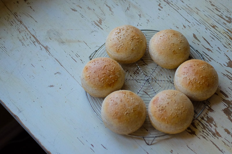 手作りハンバーガーバンズ