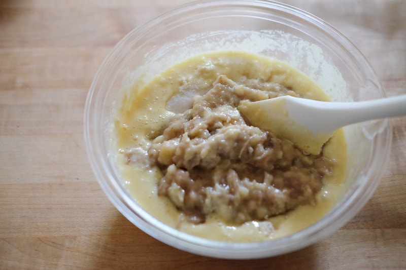 バナナ、バター、バニラエクストラクト